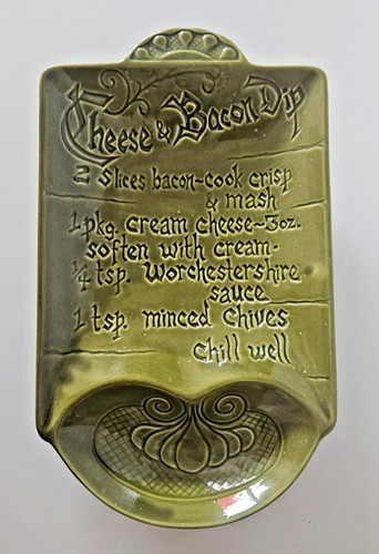 Vtg usa pottery cheese bacon - vtg,