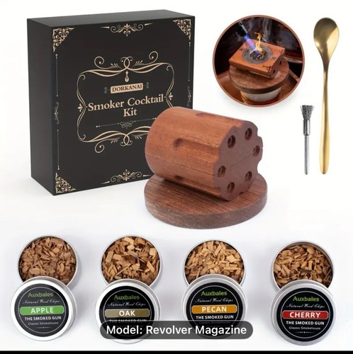 Whiskey smoker kit with torch - with,