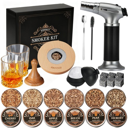 Whiskey smoker kit with torch - kit,
